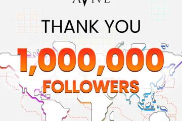 祝贺，Avive推特突破100万粉丝！缩略图